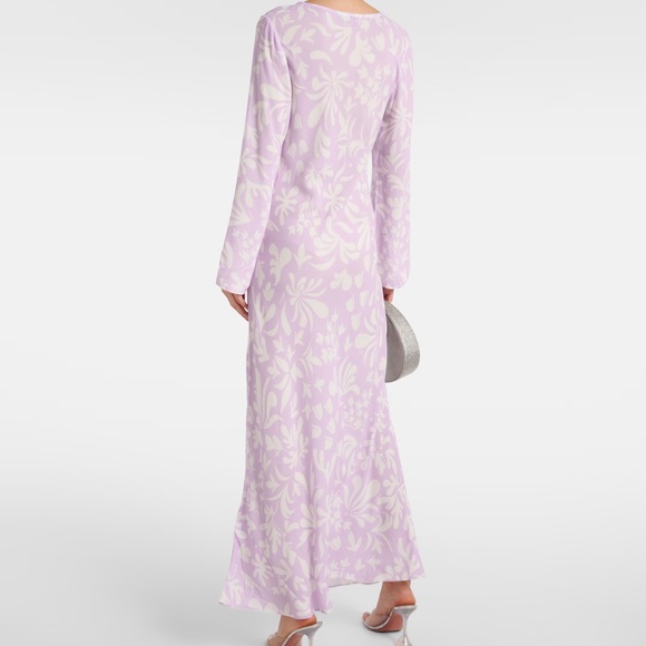 Rixo Alondra Dress - Elegant Lavender Floral Maxi Dress - Picture 3 of 8